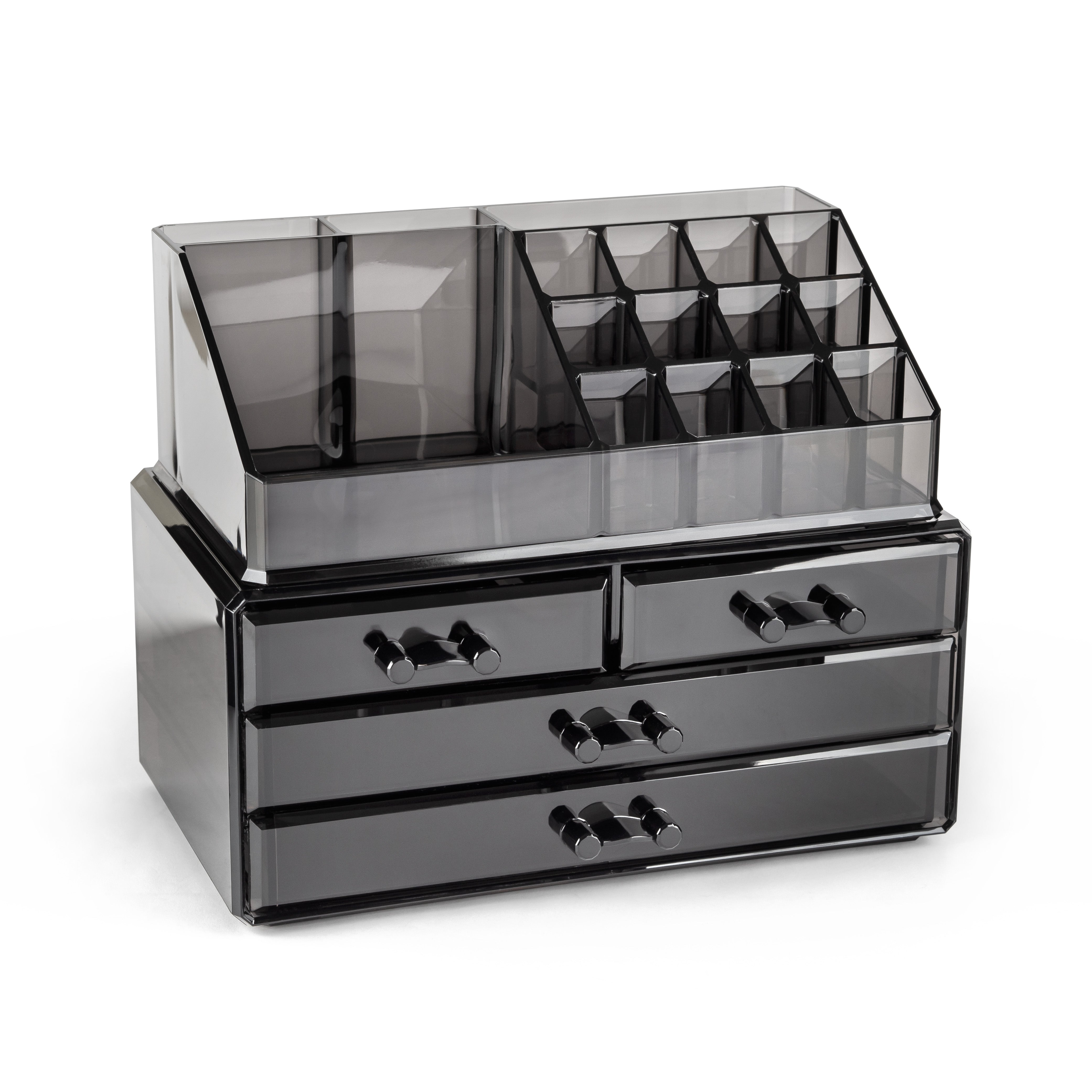 Cosmetic Make-Up 4 Drawer Storage Organiser Jewellery Box Makeup Case Dressing Cosmetic Make-Up 4 Drawer Storage Organiser Jewellery Box Makeup Case Dressing